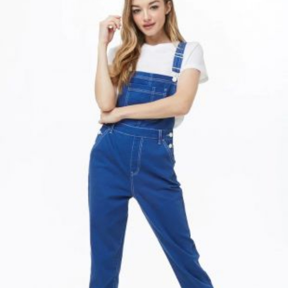 Forever 21 Blue Overalls Size XS